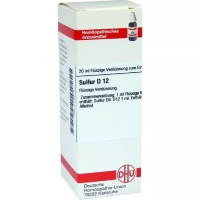 SULFUR D 12 Dilution, 20 ml SULFUR D 12 Dilution, 20 ml
