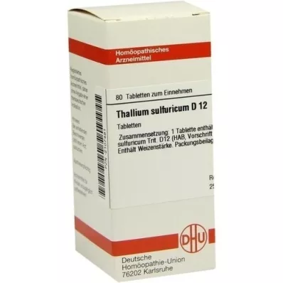 THALLIUM SULFURICUM D 12 tablets, 80 pcs