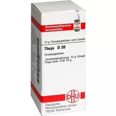 THUJA D 30 globules, 10 g THUJA D 30 globules, 10 g