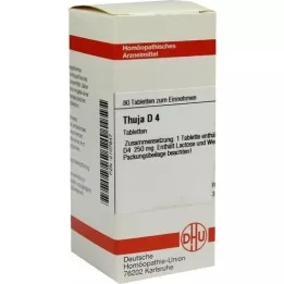 THUJA D 4 tablets, 80 pcs