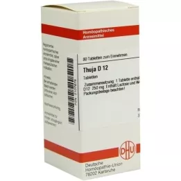 THUJA D 12 tablets, 80 pcs