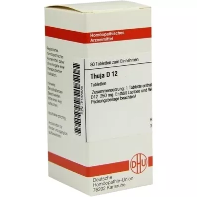 THUJA D 12 tablets, 80 pcs