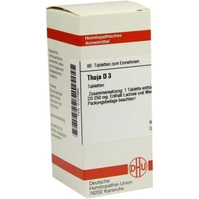 THUJA D 3 tablets, 80 pcs THUJA D 3 tablets, 80 pcs