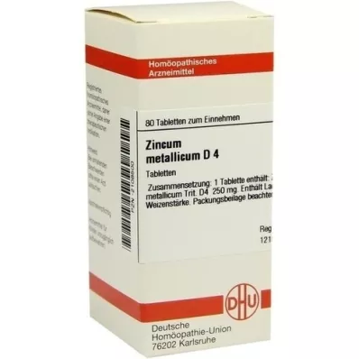 ZINCUM METALLICUM D 4 tablets, 80 pcs ZINCUM METALLICUM D 4 tablets, 80 pcs