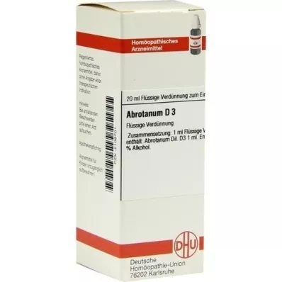 ABROTANUM D 3 dilution, 20 ml
