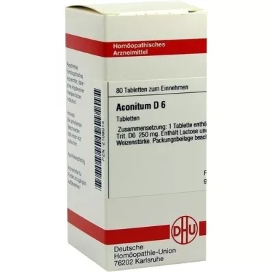 ACONITUM D 6 tablets, 80 pcs
