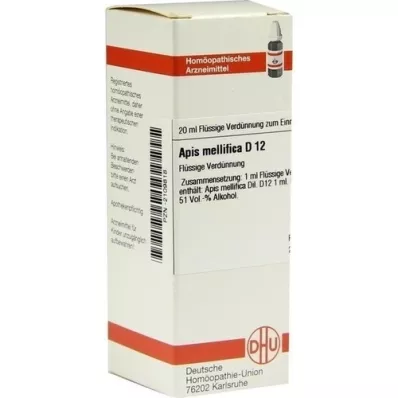 APIS MELLIFICA D 12 Dilution, 20 ml