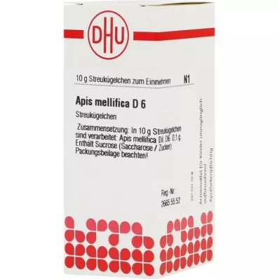 APIS MELLIFICA D 6 globules, 10 g APIS MELLIFICA D 6 globules, 10 g