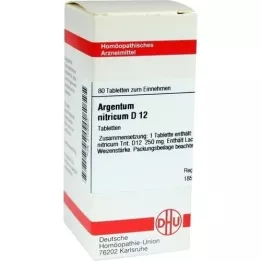 ARGENTUM NITRICUM D 12 tablets, 80 pcs
