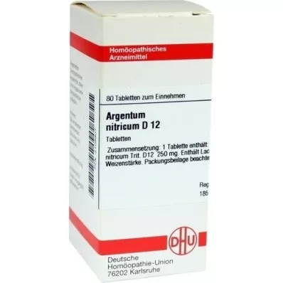 ARGENTUM NITRICUM D 12 tablets, 80 pcs
