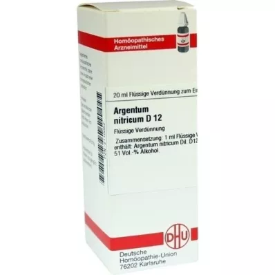 ARGENTUM NITRICUM D 12 Dilution, 20 ml ARGENTUM NITRICUM D 12 Dilution, 20 ml