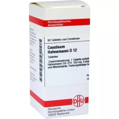 CAUSTICUM HAHNEMANNI D 12 tablets, 80 pcs CAUSTICUM HAHNEMANNI D 12 tablets, 80 pcs
