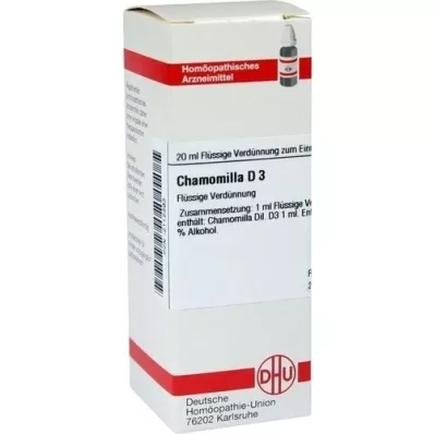 CHAMOMILLA D 3 dilution, 20 ml