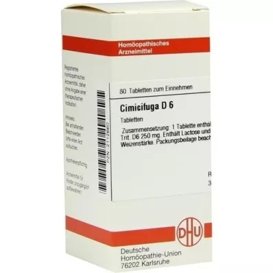 CIMICIFUGA D 6 tablets, 80 pcs CIMICIFUGA D 6 tablets, 80 pcs