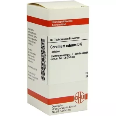 CORALLIUM RUBRUM D 6 tablets, 80 pcs
