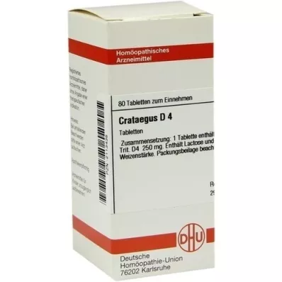 CRATAEGUS D 4 tablets, 80 pcs