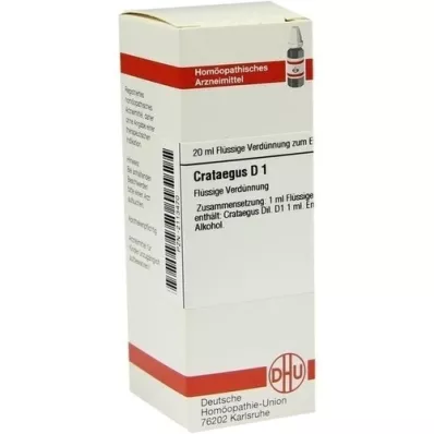 CRATAEGUS D 1 dilution, 20 ml CRATAEGUS D 1 dilution, 20 ml