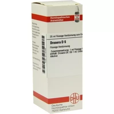 DROSERA D 6 Dilution, 20 ml DROSERA D 6 Dilution, 20 ml