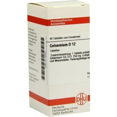 GELSEMIUM D 12 tablets, 80 pcs