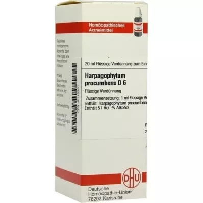 HARPAGOPHYTUM PROCUMBENS D 6 Dilution, 20 ml HARPAGOPHYTUM PROCUMBENS D 6 Dilution, 20 ml