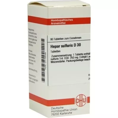 HEPAR SULFURIS D 30 tablets, 80 pcs HEPAR SULFURIS D 30 tablets, 80 pcs