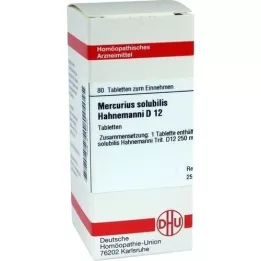 MERCURIUS SOLUBILIS Hahnemanni D 12 tablets, 80 pcs