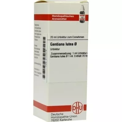 GENTIANA LUTEA Mother tincture, 20 ml GENTIANA LUTEA Mother tincture, 20 ml