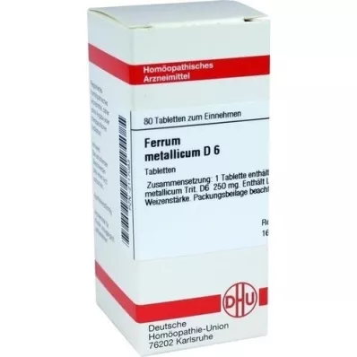 FERRUM METALLICUM D 6 tablets, 80 pcs FERRUM METALLICUM D 6 tablets, 80 pcs