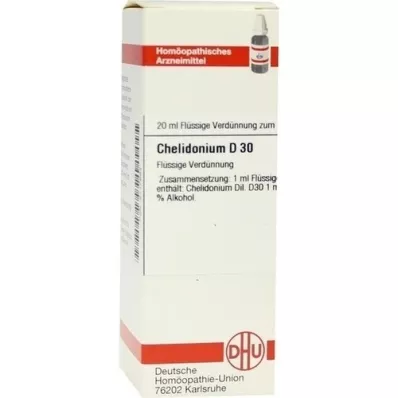 CHELIDONIUM D 30 Dilution, 20 ml CHELIDONIUM D 30 Dilution, 20 ml
