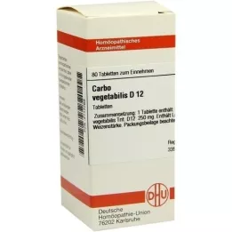 CARBO VEGETABILIS D 12 tablets, 80 pcs