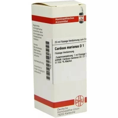 CARDUUS MARIANUS D 1 dilution, 20 ml CARDUUS MARIANUS D 1 dilution, 20 ml