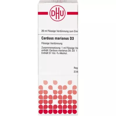 CARDUUS MARIANUS D 3 dilution, 20 ml CARDUUS MARIANUS D 3 dilution, 20 ml