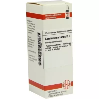 CARDUUS MARIANUS D 6 Dilution, 20 ml CARDUUS MARIANUS D 6 Dilution, 20 ml