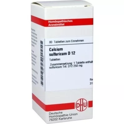 CALCIUM SULFURICUM D 12 tablets, 80 pcs