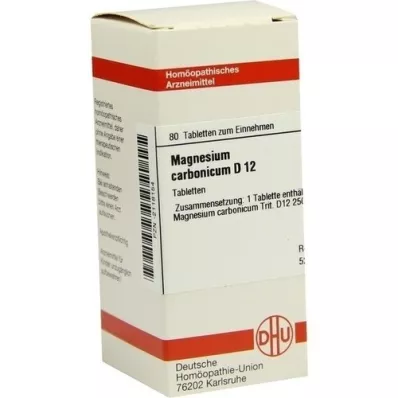 MAGNESIUM CARBONICUM D 12 tablets, 80 pcs