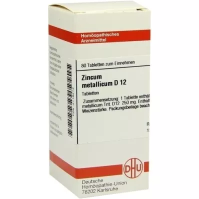 ZINCUM METALLICUM D 12 tablets, 80 pcs