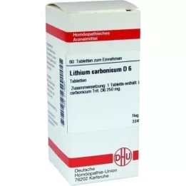 LITHIUM CARBONICUM D 6 tablets, 80 pcs