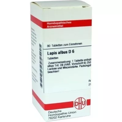 LAPIS ALBUS D 6 tablets, 80 pcs