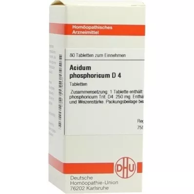ACIDUM PHOSPHORICUM D 4 tablets, 80 pcs
