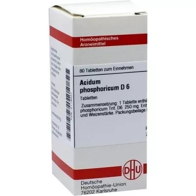 ACIDUM PHOSPHORICUM D 6 tablets, 80 pcs
