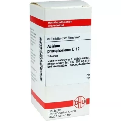 ACIDUM PHOSPHORICUM D 12 tablets, 80 pcs