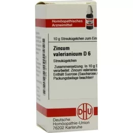 ZINCUM VALERIANICUM D 6 globules, 10 g