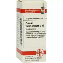 ZINCUM VALERIANICUM D 12 globules, 10 g