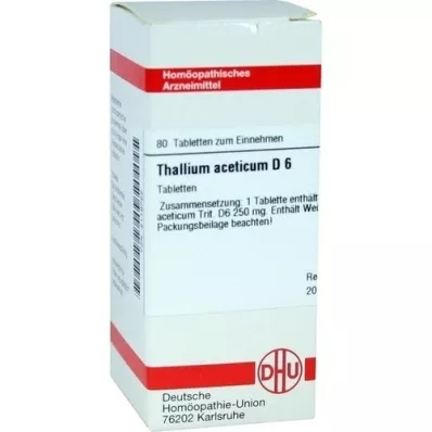 THALLIUM ACETICUM D 6 tablets, 80 pcs