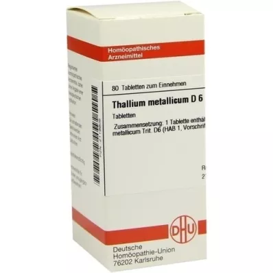 THALLIUM METALLICUM D 6 tablets, 80 pcs