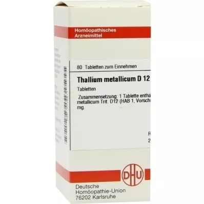 THALLIUM METALLICUM D 12 tablets, 80 pcs