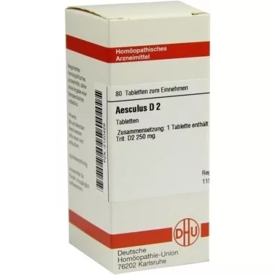 AESCULUS D 2 tablets, 80 pcs