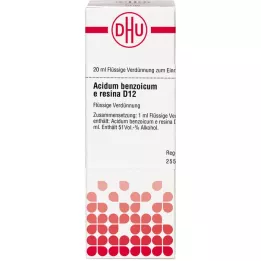 ACIDUM BENZOICUM E Resina D 12 Dilution, 20 ml