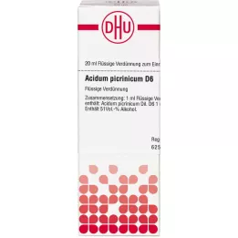 ACIDUM PICRINICUM D 6 Dilution, 20 ml