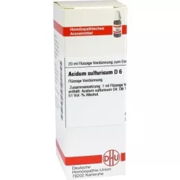 ACIDUM SULFURICUM D 6 Dilution, 20 ml